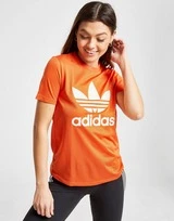 Adidas Originals Trefoil Flock T-Shirt Damen
