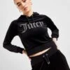 JUICY COUTURE Diamante Logo Velour Hoodie Damen 1 JUICY COUTURE Diamante Logo Velour Hoodie Damen -Modische Sportbekleidung jd 363358 a