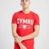 Official Team Wales Cymru T-Shirt Herren -Modische Sportbekleidung jd 365192 a