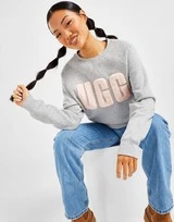 UGG Fuzzy Logo Crew Sweatshirt Damen