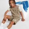Nike Swoosh Tape T-Shirt/Shorts Set Kleinkinder 2 Nike Swoosh Tape T-Shirt/Shorts Set Kleinkinder -Modische Sportbekleidung jd 524199 a