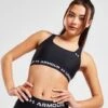Under Armour HeatGear Logo Band Sports Bra Damen