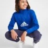 Adidas Fleece Badge Of Sport Tracksuit Junior -Modische Sportbekleidung jd 558478 a