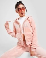 JUICY COUTURE Diamante Logo Full Zip Hoodie Damen