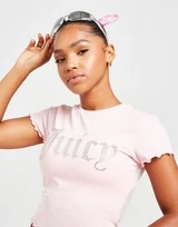 JUICY COUTURE Diamante Slim T-Shirt Damen 6 JUICY COUTURE Diamante Slim T-Shirt Damen – Bild 4