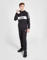 Adidas 1/4 Zip Panel Hooded Trainingsanzug Kinder