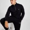 Fred Perry 1/4 Zip Badge Sweatshirt Herren