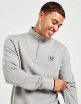 Fred Perry Badge Logo 1/4 Zip Sweatshirt Herren