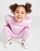 Adidas Girls' Linear Crew/Leggings Set Baby 5 Adidas Girls' Linear Crew/Leggings Set Baby – Bild 4