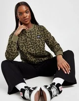 Vans Animal All Over Print Crew Sweatshirt Damen