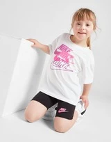 Nike Girls' Futura T-Shirt/Cycle Shorts Set Kleinkinder