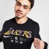 Nike NBA LA Lakers Logo Long Sleeve T-Shirt 2 Nike NBA LA Lakers Logo Long Sleeve T-Shirt -Modische Sportbekleidung jd 612024 a