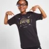 Nike NBA LA Lakers Short Sleeve T-Shirt Kinder -Modische Sportbekleidung jd 615189 a