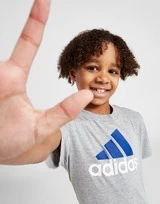 Adidas Badge Of Sport Logo T-Shirt/Shorts Set Kleinkinder 4 Adidas Badge Of Sport Logo T-Shirt/Shorts Set Kleinkinder – Bild 2