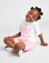 Adidas Originals Girls' Trefoil T-Shirt/Shorts Set Children