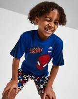 Adidas X Marvel Spiderman 3-Stripes T-Shirt Children