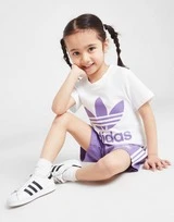 Adidas Originals Girls' Trefoil T-Shirt/Shorts Set Baby 3 Adidas Originals Girls' Trefoil T-Shirt/Shorts Set Baby