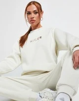 Nicce Embroidered Ombre Logo Crew Sweatshirt- Damen