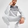 McKenzie Ash Poly Fleece Crew Sweatshirt Herren -Modische Sportbekleidung jd 630838 a