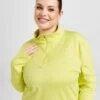 Pink Soda Sport Plus Size Essential Core 1/2 Zip Top Damen 2 Pink Soda Sport Plus Size Essential Core 1/2 Zip Top Damen -Modische Sportbekleidung jd 635019 a