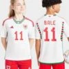 Adidas Wales 2022 Bale #11 Away Shirt Kinder