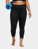 Adidas Yoga Studio 7/8-Leggings – Große Größen