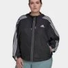 Adidas BSC 3-Streifen Windjacke – Große Größen 1 Adidas BSC 3-Streifen Windjacke – Große Größen -Modische Sportbekleidung jd HF8715 a