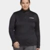 Adidas TERREX Multi Half-Zip Longsleeve – Große Größen -Modische Sportbekleidung jd HM3988 a