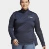 Adidas TERREX Multi Half-Zip Longsleeve – Große Größen -Modische Sportbekleidung jd HM3989 a