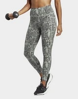 Adidas Optime Stash Pocket Training Animal Print 7/8-Leggings