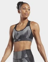 Reebok Lux Perform Allover Print Racer Bra
