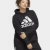 Adidas Essentials Big Logo Regular French Terry Hoodie – Große Größen -Modische Sportbekleidung jd IB8748 a